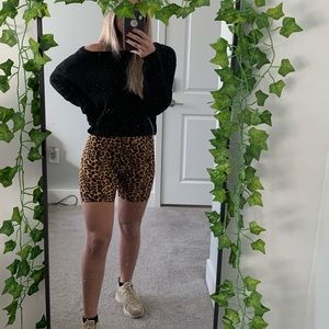 Cheetah Print Biker Shorts